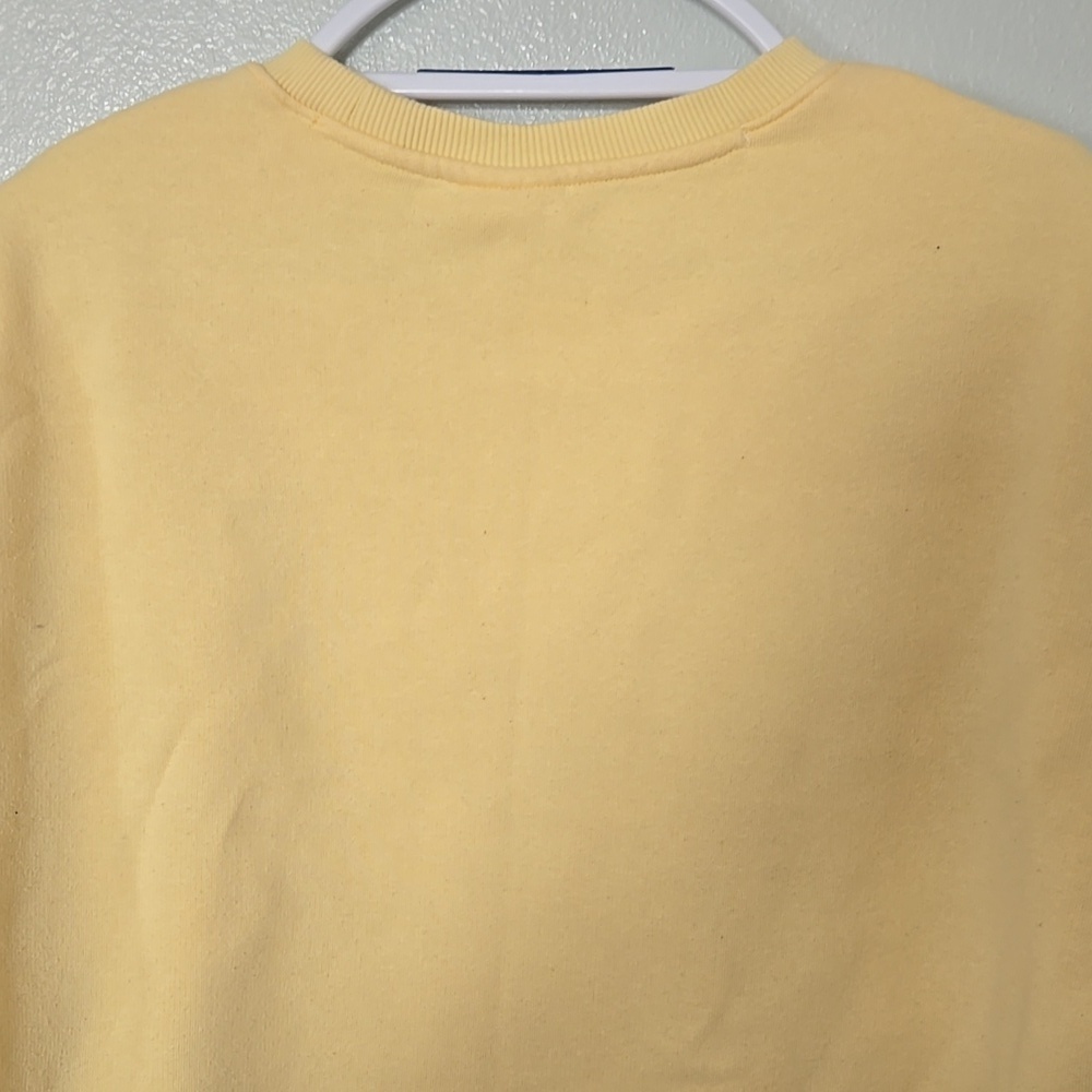 Fila | Butter Yellow Crew Neck Sweatshirt Size Large - Picture 4 of 8